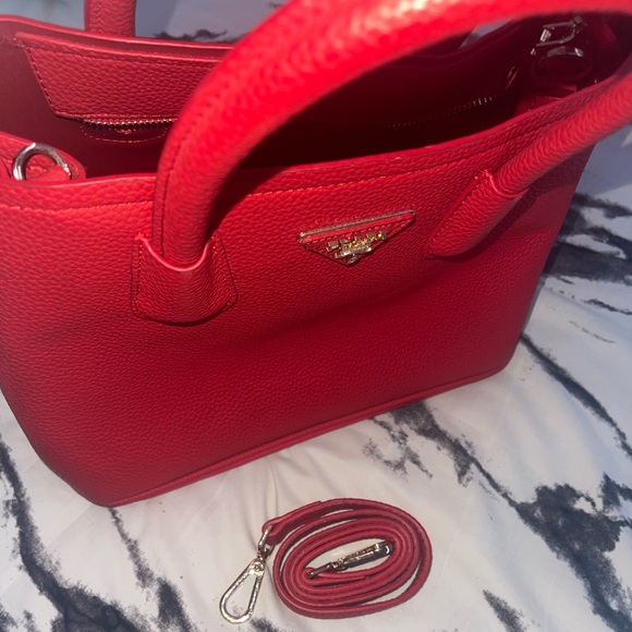 Prada Scarlet Leather Satchel - Picture 10 of 11